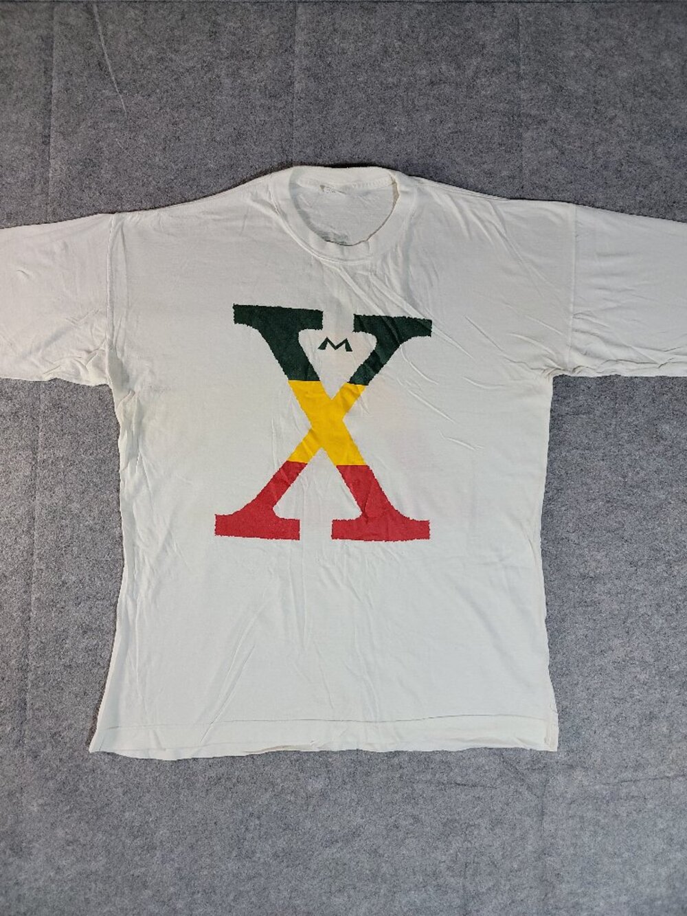 Vintage 90s GRAIL Malcolm X Pan-African T-Shirt Unisex One Size (Approx Mens XL)